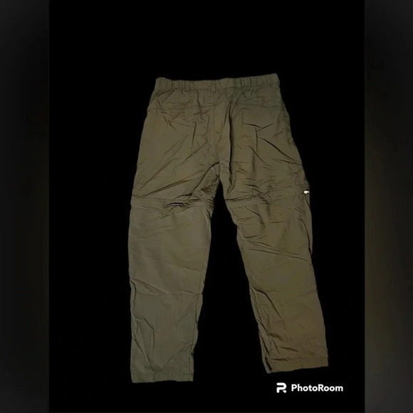 White Sierra Convertible Pants XL Zip Off Tan/green Nylon Hiking Outdoor Fish - Picture 2 of 4